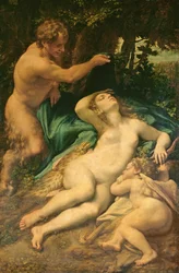 Venus, satyr og Amor, 1528